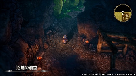 HD2D版ドラクエ2沼地の洞窟