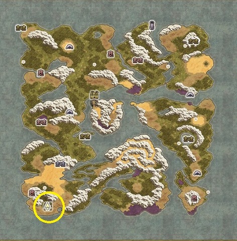 メダル王の城の場所